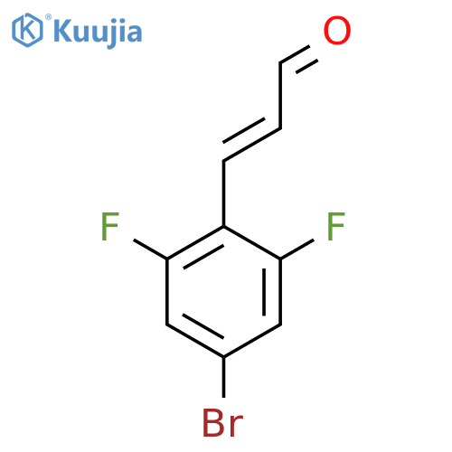 3-(4-bromo-2,6-difluorophenyl)prop-2-enal structure