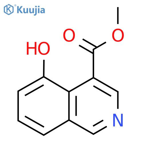 Methyl 5-hydroxyisoquinoline-4-carboxylate structure
