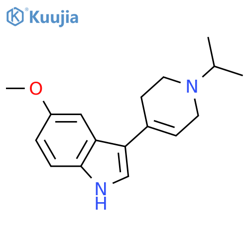3-(1-Isopropyl-1,2,3,6-tetrahydropyridin-4-yl)-5-methoxy-1H-indole structure