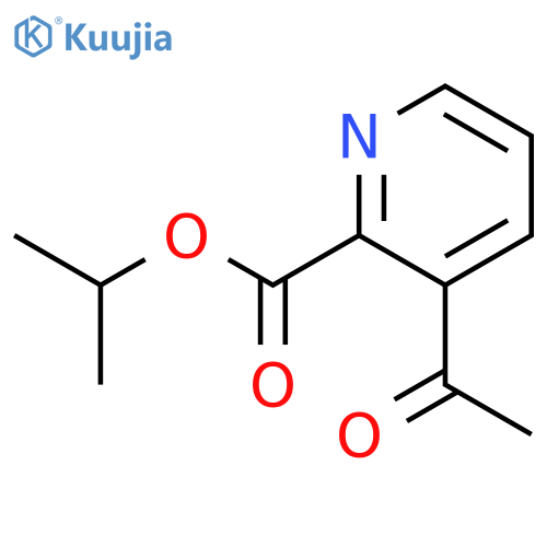 Isopropyl 3-acetylpyridine-2-carboxylate structure