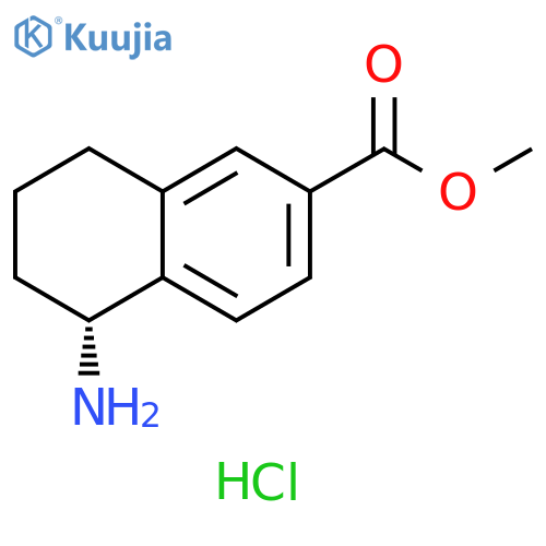 METHYL (5R)-5-AMINO-5,6,7,8-TETRAHYDRONAPHTHALENE-2-CARBOXYLATE HYDROCHLORIDE structure