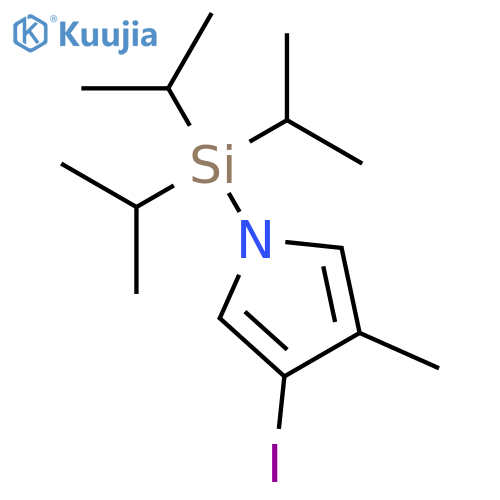 1H-Pyrrole, 3-iodo-4-methyl-1-[tris(1-methylethyl)silyl]- structure