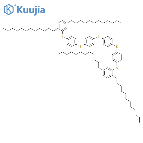 Benzene, 1,1'-thiobis[4-[[4-[(2,5-didodecylphenyl)thio]phenyl]thio]- structure