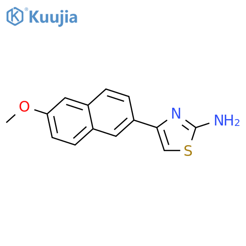 4-(6-methoxynaphthalen-2-yl)-1,3-thiazol-2-amine structure