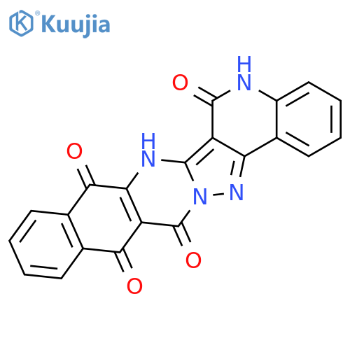 Benzo[g]quino[4',3':3,4]pyrazolo[5,1-b]quinazoline-6,8,13,14(5H,7H)-tetrone structure