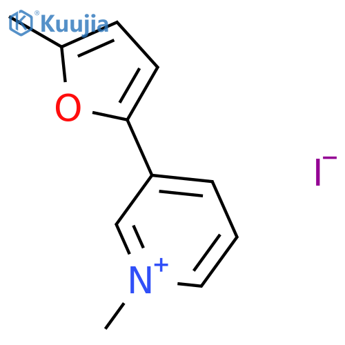 Pyridinium, 1-methyl-3-(5-methyl-2-furanyl)-, iodide structure