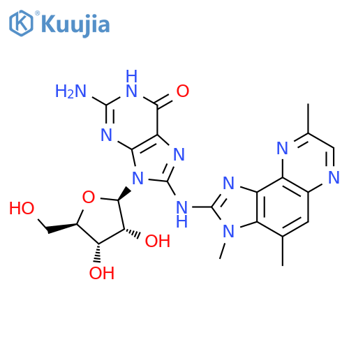 GUANOSINE, 8-[(3,4,8-TRIMETHYL-3H-IMIDAZO[4,5-F]QUINOXALIN-2-YL)AMINO]- structure