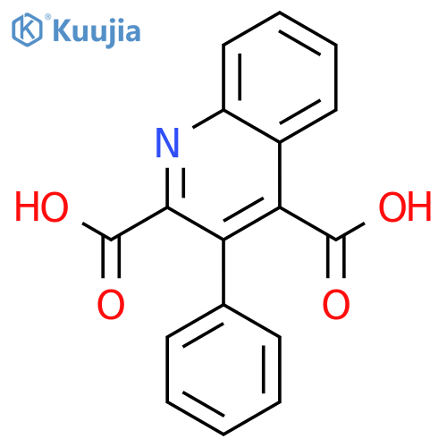 3-phenylquinoline-2,4-dicarboxylic acid structure