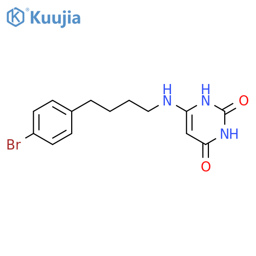 2,4(1H,3H)-Pyrimidinedione, 6-[(4-bromophenyl)butylamino]- structure