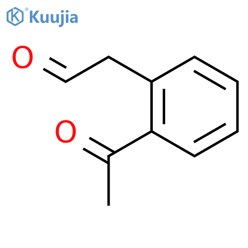 Benzeneacetaldehyde,2-acetyl- structure
