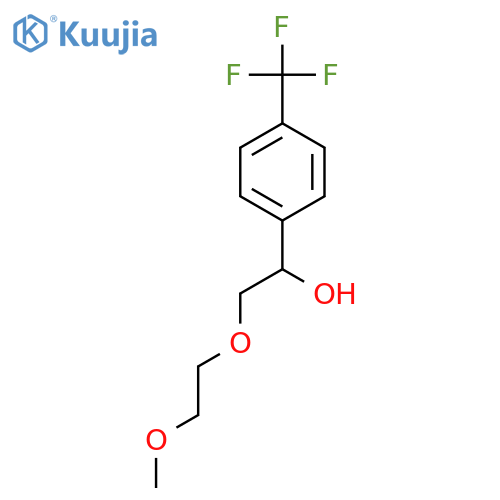 2-(2-methoxyethoxy)-1-4-(trifluoromethyl)phenylethan-1-ol structure