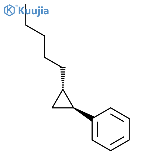 Benzene, [(1S,2S)-2-pentylcyclopropyl]- structure
