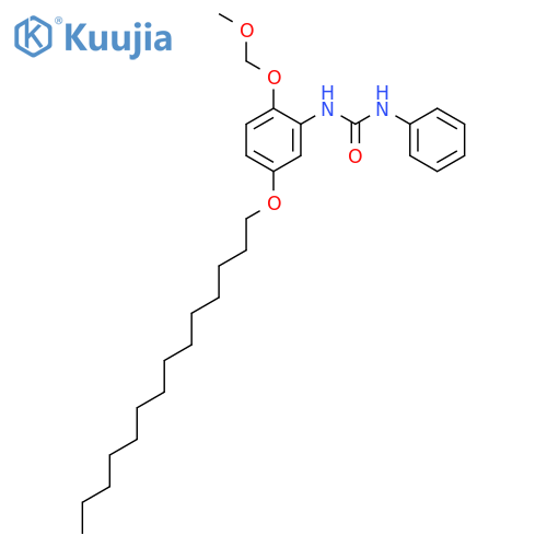 Urea, N-[2-(methoxymethoxy)-5-(tetradecyloxy)phenyl]-N'-phenyl- structure