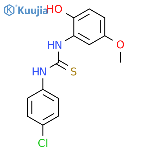 Thiourea, N-(4-chlorophenyl)-N'-(2-hydroxy-5-methoxyphenyl)- structure
