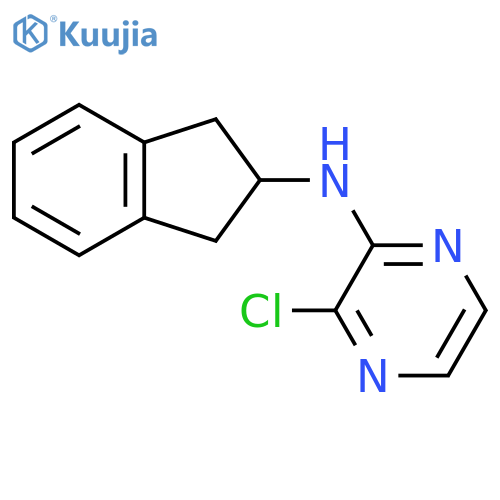 3-Chloro-N-(2,3-dihydro-1H-inden-2-yl)pyrazin-2-amine structure