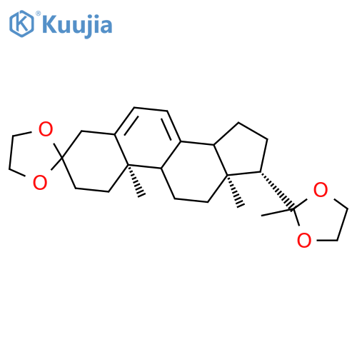 Pregna-5,7-diene-3,20-dione,cyclic bis(1,2-ethanediyl acetal) (9CI) structure