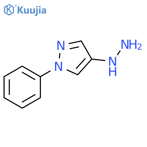 4-hydrazinyl-1-phenyl-1H-pyrazole structure