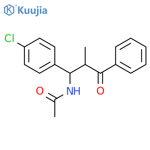 Acetamide, N-[1-(4-chlorophenyl)-2-methyl-3-oxo-3-phenylpropyl]- structure