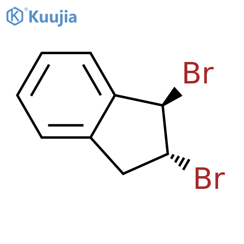1H-Indene, 1,2-dibromo-2,3-dihydro-, (1R,2R)-rel- structure