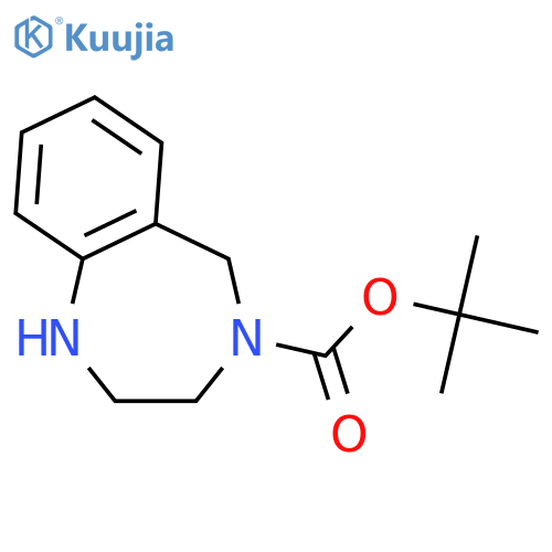 Tert-butyl 2,3,4,5-tetrahydro-1H-1,4-benzodiazepine-4-carboxylate structure