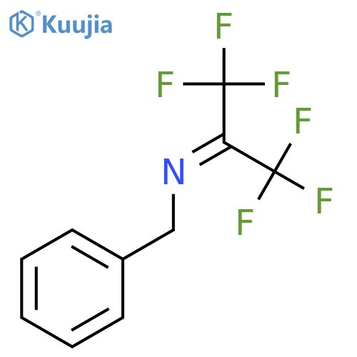 Benzenemethanamine, N-[2,2,2-trifluoro-1-(trifluoromethyl)ethylidene]- structure