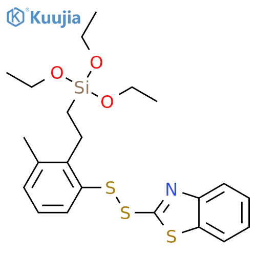 Benzothiazole, 2-[[methyl[2-(triethoxysilyl)ethyl]phenyl]dithio]- structure