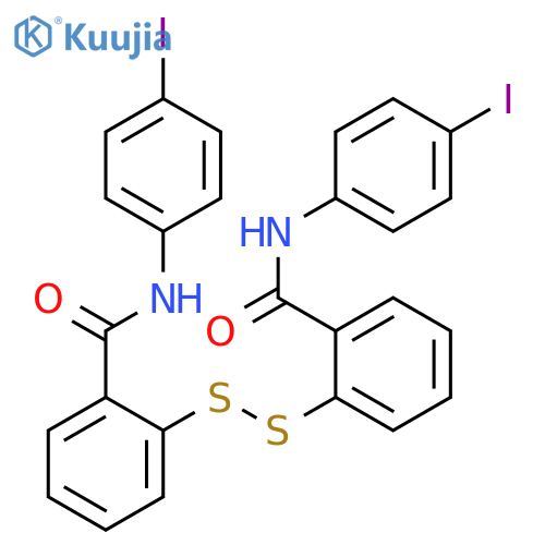 Benzamide, 2,2'-dithiobis[N-(4-iodophenyl)- structure
