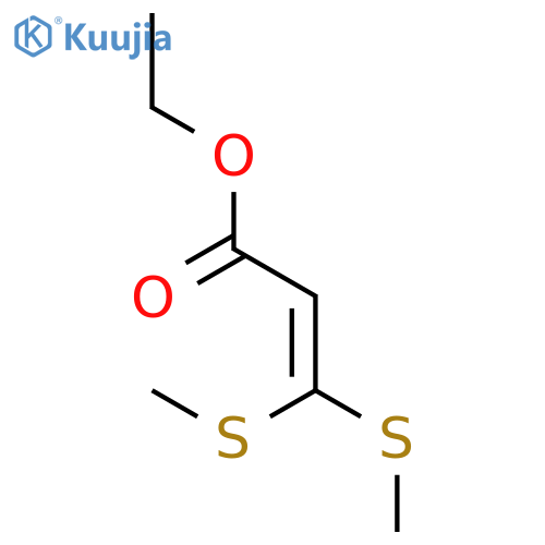 ethyl 3,3-bis(methylsulfanyl)prop-2-enoate structure