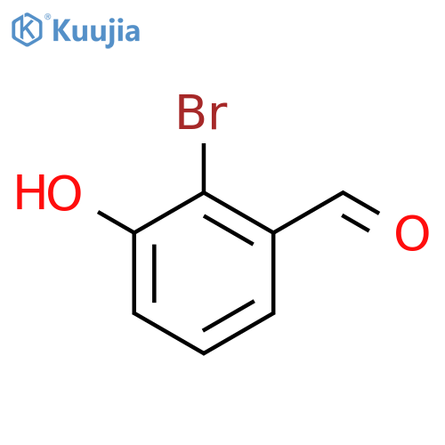 2-bromo-3-hydroxy-benzaldehyde structure
