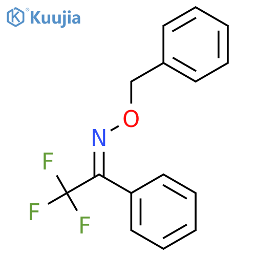 Ethanone, 2,2,2-trifluoro-1-phenyl-, O-(phenylmethyl)oxime, (E)- structure