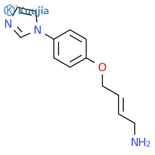 2-Buten-1-amine, 4-[4-(1H-imidazol-1-yl)phenoxy]-, (2E)- structure