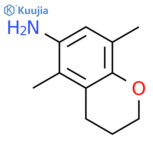2H-1-Benzopyran-6-amine, 3,4-dihydro-5,8-dimethyl- structure