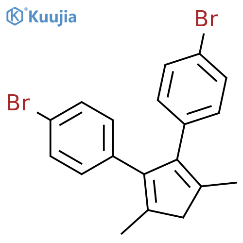 Benzene, 1,1'-(3,5-dimethyl-2,5-cyclopentadiene-1,2-diyl)bis[4-bromo- structure