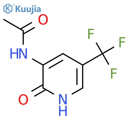N-[2-Oxo-5-(trifluoromethyl)-1H-pyridin-3-yl]acetamide structure