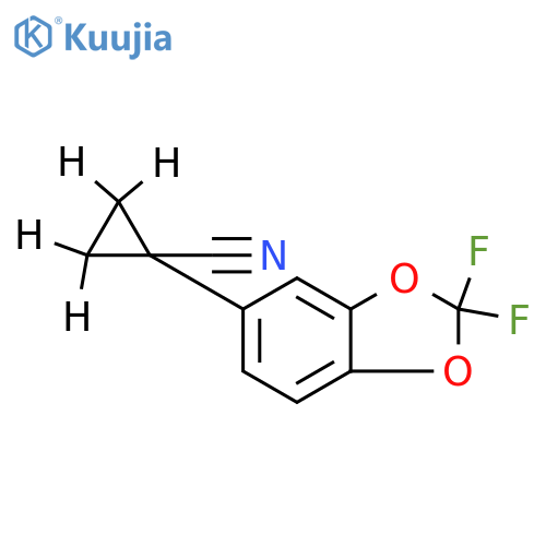 1-(2,2-Difluoro-1,3-benzodioxol-5-yl)cyclopropane-2,2,3,3-d4-carbonitrile structure