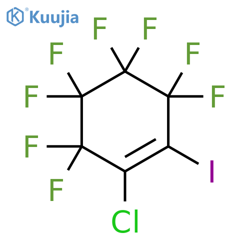 1-Chloro-3,3,4,4,5,5,6,6-octafluoro-2-iodocyclohex-1-ene structure