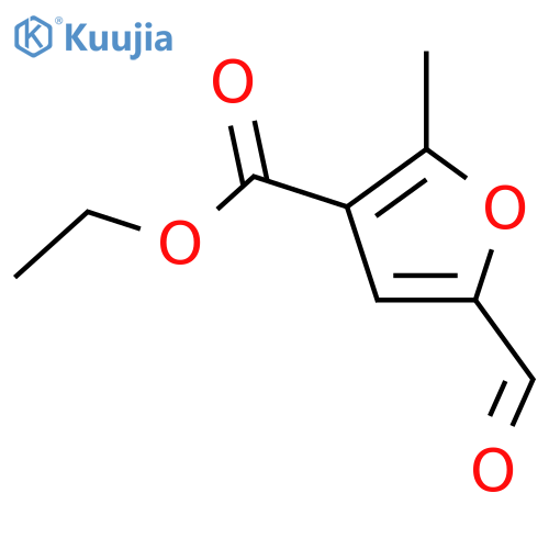3-Furancarboxylicacid, 5-formyl-2-methyl-, ethyl ester structure
