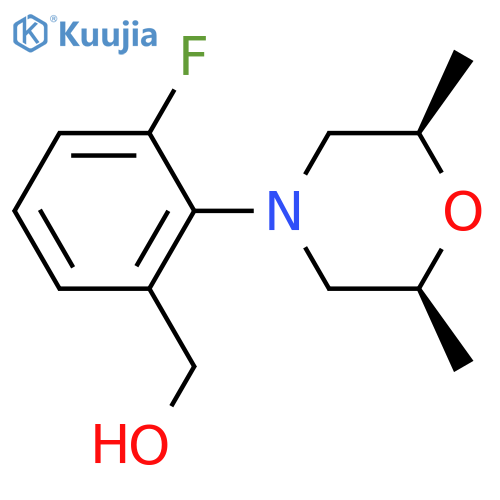 {2-(2R,6S)-2,6-dimethylmorpholin-4-yl-3-fluorophenyl}methanol, cis structure