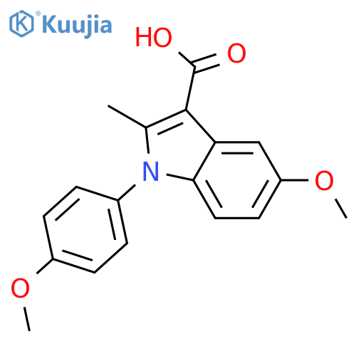 1H-Indole-3-carboxylic acid, 5-methoxy-1-(4-methoxyphenyl)-2-methyl- structure