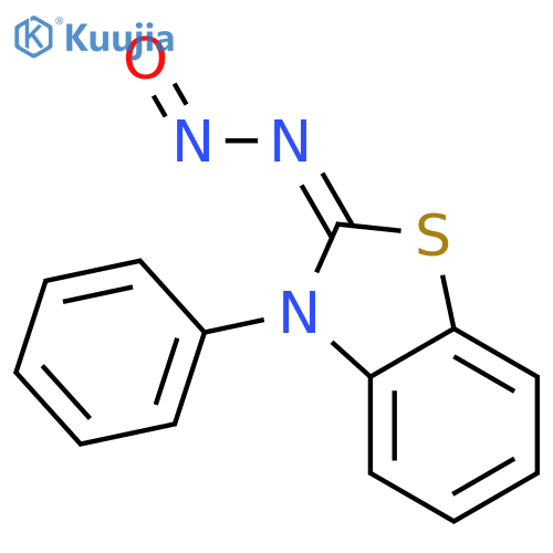 2(3H)-Benzothiazolone,3-phenyl-, hydrazone N-oxide structure