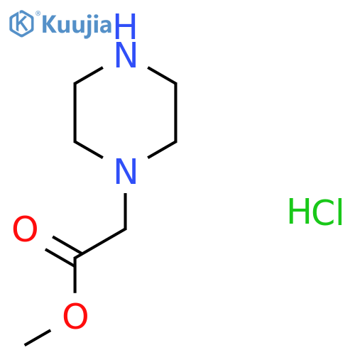 methyl 2-(piperazin-1-yl)acetate hydrochloride structure