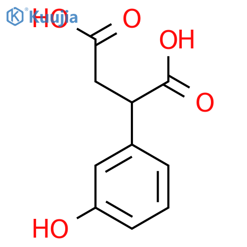 2-(3-hydroxyphenyl)butanedioic acid structure