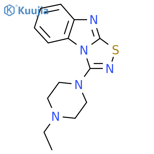 3-[4-Ethylpiperazinyl]-1,2,4-thiadiazolo[4,5-a]benzimidazole structure