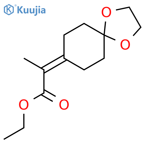 Ethyl 2-(1,4-dioxaspiro[4.5]decan-8-ylidene)propanoate structure