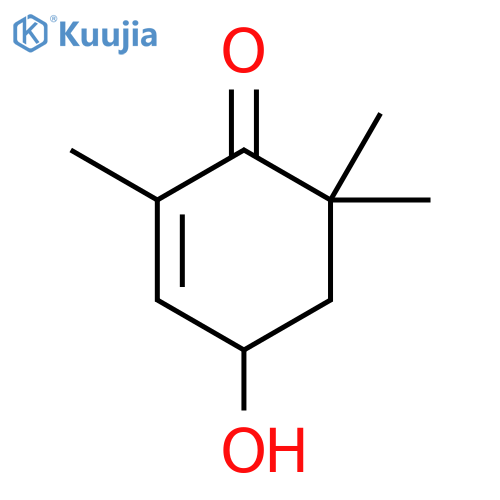 2,6,6-Trimethylcyclohex-2-en-4-ol-1-one structure