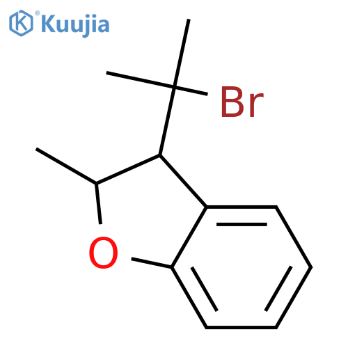 Benzofuran, 3-(1-bromo-1-methylethyl)-2,3-dihydro-2-methyl- structure