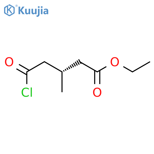 Pentanoic acid, 5-chloro-3-methyl-5-oxo-, ethyl ester, (S)- structure