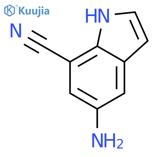1H-Indole-7-carbonitrile,5-amino- structure
