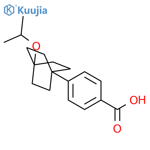 Benzoic acid, 4-[4-(1-methylethoxy)bicyclo[2.2.2]oct-1-yl]- structure