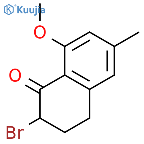1(2H)-Naphthalenone, 2-bromo-3,4-dihydro-8-methoxy-6-methyl- structure